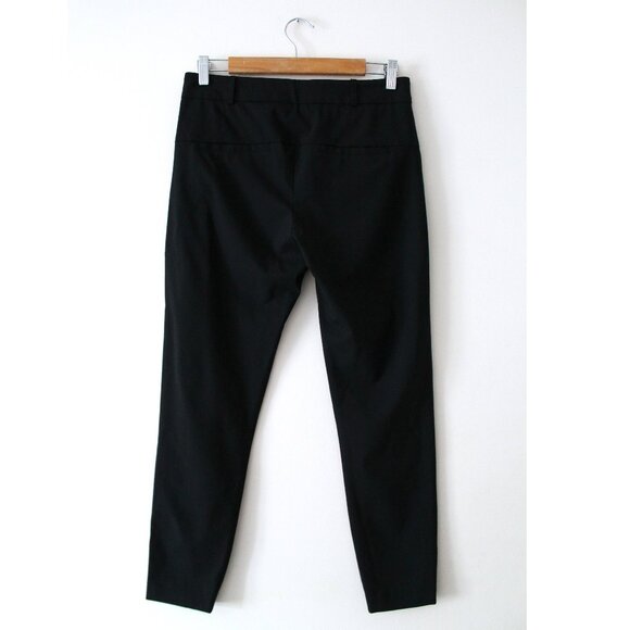 Veronica Beard Black Stretch Wool Tapered Pant 27" / Size 4 / Black Trouser Work - Picture 6 of 12